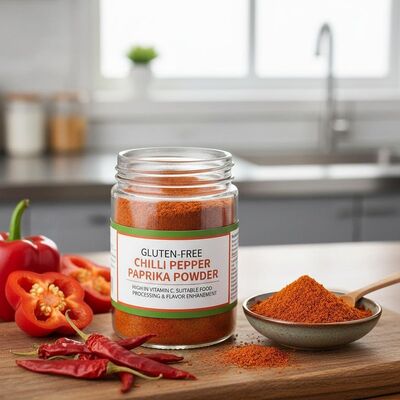 Chilli Paprika  Powder Chilli Fine Powder Texture 0 to 20000 SHU Used in Ready Meals and Snack Foods Production